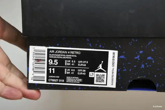 Cheap MAX CT8527-018 Jordan Game Royal Retro Black 4 0516